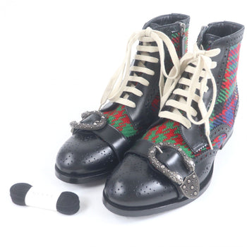 Gucci Boots 483956 Leather Black Type 6.5