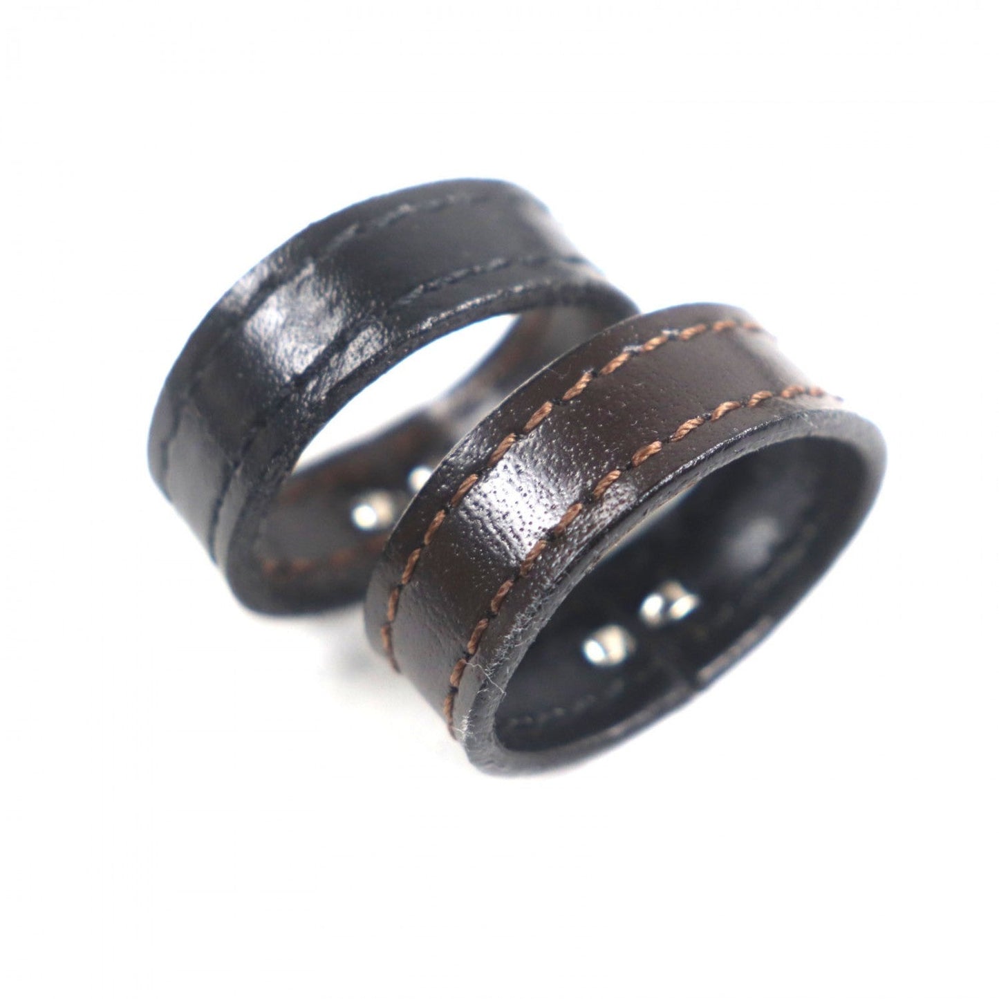 Montblanc Belt 106199 Leather Black Dark Brown