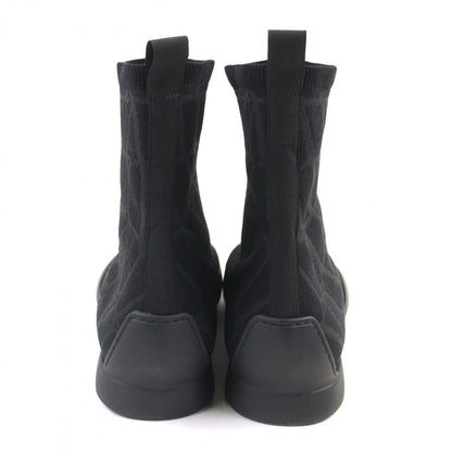 Valentino Garavani Boots 3Y2S0H35Jfx Knit Black Grey City Shore Toile Iconograph 42