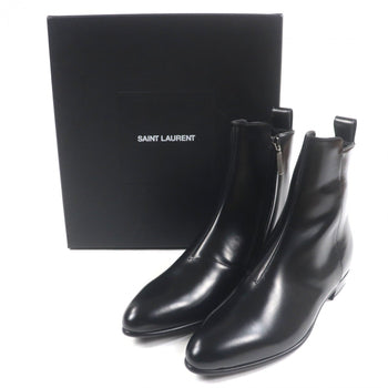 Saint Laurent Paris Short Boots 480085 Leather Black 39