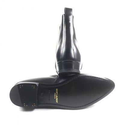 Saint Laurent Paris Short Boots 480085 Leather Black 39
