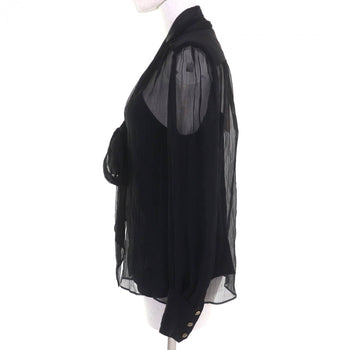 Gucci Blouse 756360 Silk Black 36