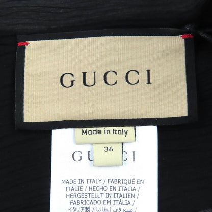 Gucci Blouse 756360 Silk Black 36