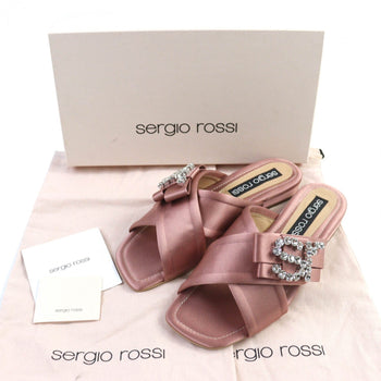 Sergio Rossi Sandals A83730 Satin Pink Type 38.5