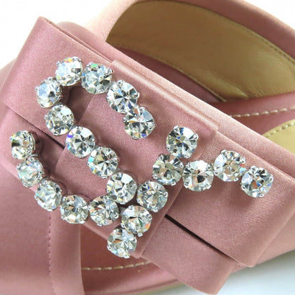 Sergio Rossi Sandals A83730 Satin Pink Type 38.5