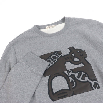 Hermes Sweat Cotton Gray Metallerie Au Carre L