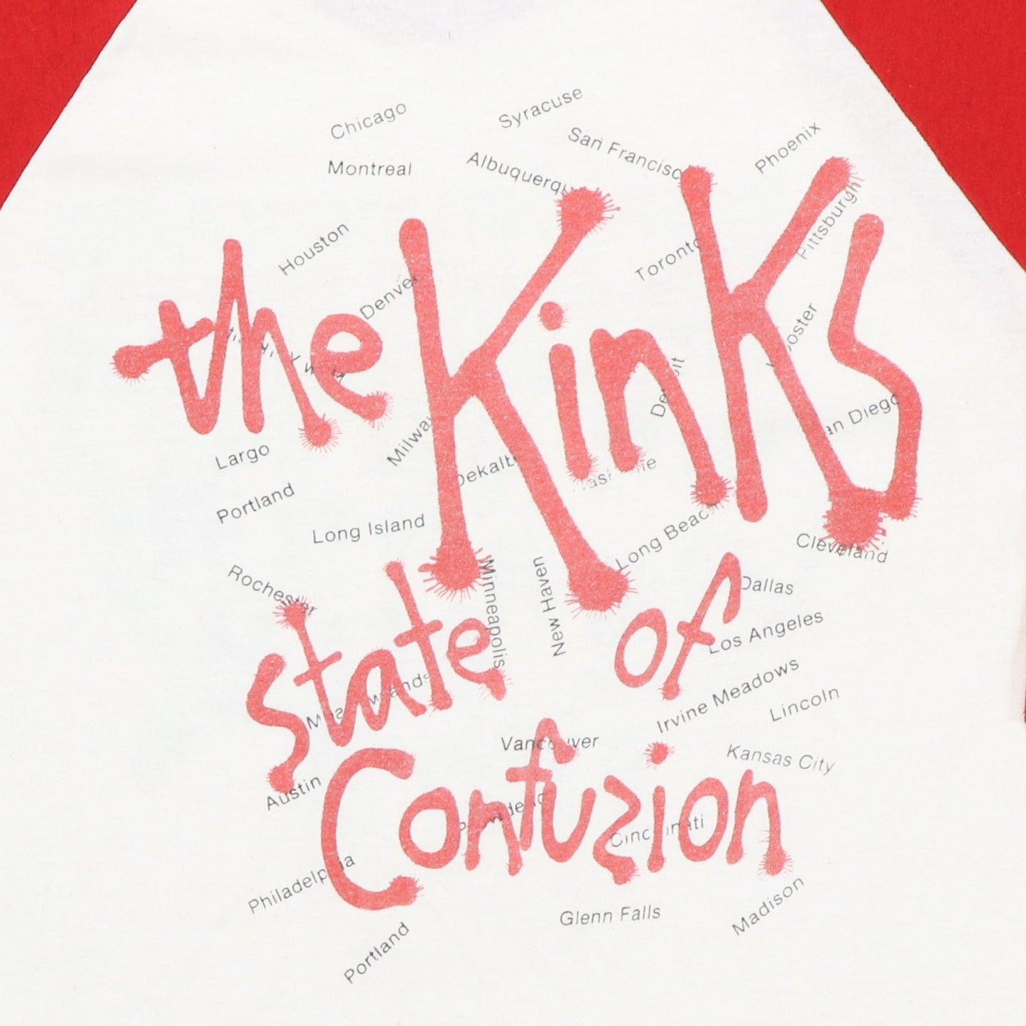 1983 The Kinks State Of Confusion Tour Jersey