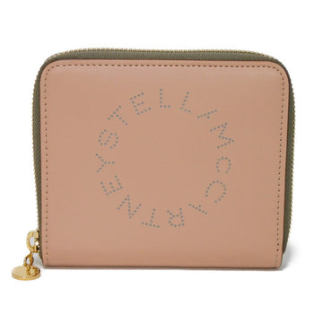 Stella Mccartney Bifold Wallet 7P0009 W8856 6802 Smooth Eco Leather Brush Pink Circle Punching
