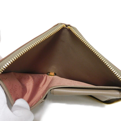 Stella Mccartney Bifold Wallet 7P0009 W8856 6802 Smooth Eco Leather Brush Pink Circle Punching