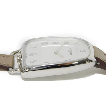 Hermes Watches Quartz Ga1.210 Stainless Steel , Leather Silver Quartz Stainless Steel Gallop