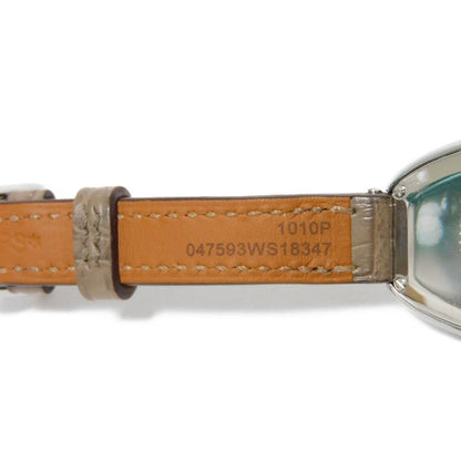 Hermes Watches Quartz Ga1.210 Stainless Steel , Leather Silver Quartz Stainless Steel Gallop