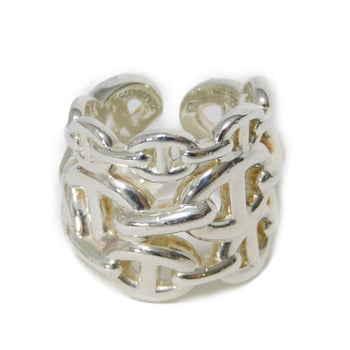 Hermes Ring Ag925 Silver 49 Sterling Silver No. 8 Anchor Chain Chene Dunkle Enchane Gm