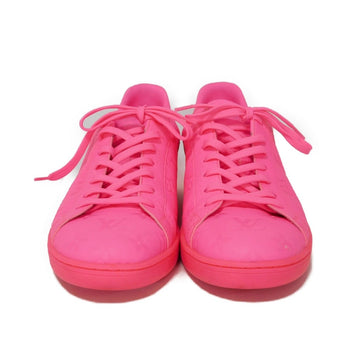 Louis Vuitton Sneakers 1A8Zcv Taurillon Clemence Leather (Monogram Embossed) Pink Neon Low Top Low