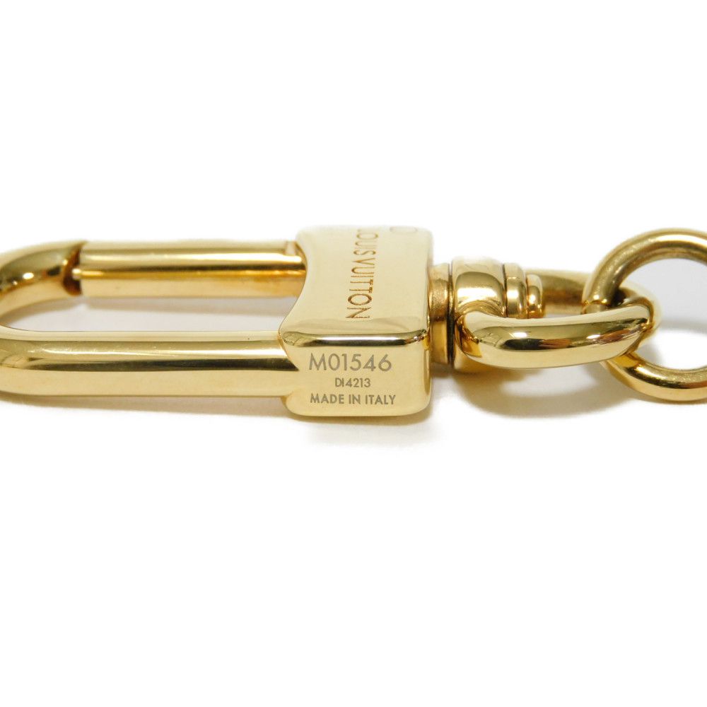 Louis Vuitton Key Ring M01546 Wood Multicolor Heart Glitter Plexiglass Purple Lv Logo Vivienne
