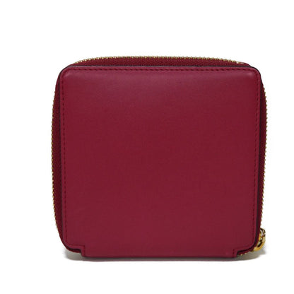 Loewe Bifold Wallet 109.10.M88 Calfskin Raspberry X Yellow Smooth Calfskin Raspberry Yellow Zip