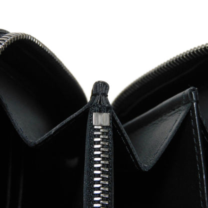 Louis Vuitton Long Wallet Purse N61254 Anfini Leather (Damie Embossed) Onyx Logo Embossed Black Zip