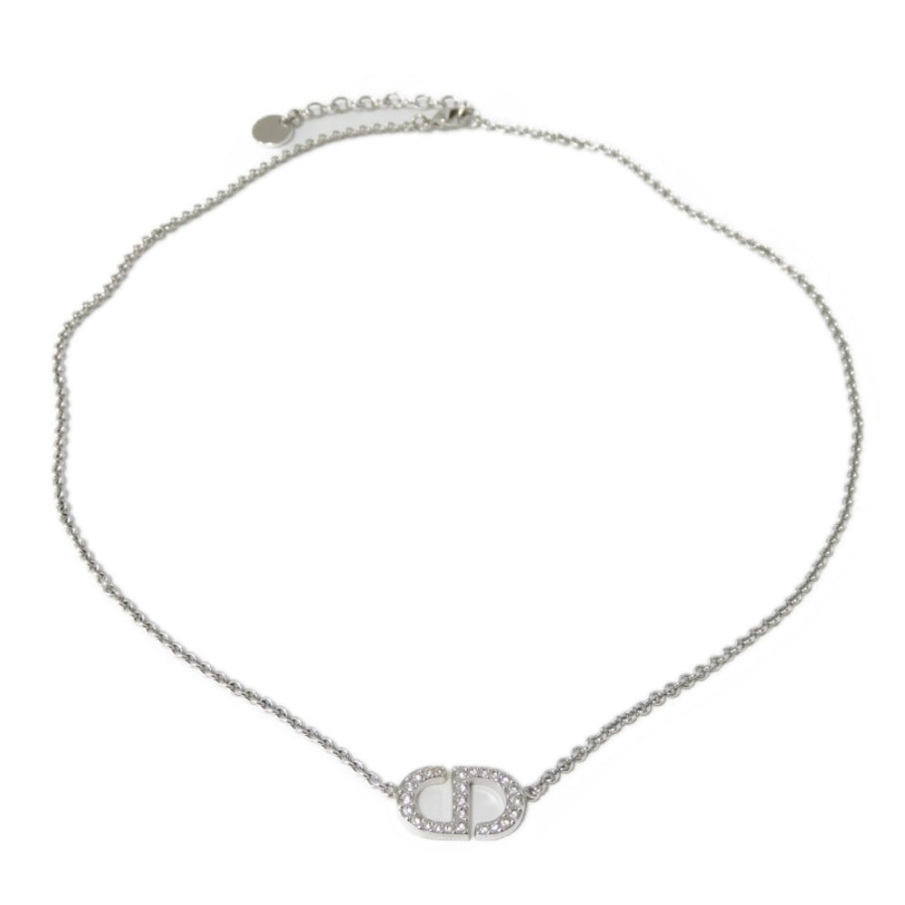 Dior Necklace N2241Womcy_D001 Rhinestone X Metal Clear Current Petit Crystal Rhinestone Metal