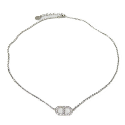 Dior Necklace N2241Womcy_D001 Rhinestone X Metal Clear Current Petit Crystal Rhinestone Metal