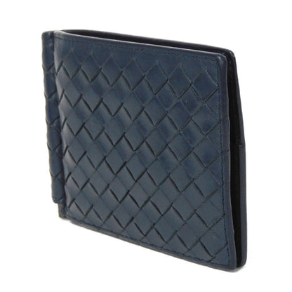 Bottegaveneta Bifold Wallet 390877 V001N 4130 Calfskin Celeste Intrecciato Money Clip Wallet Mens