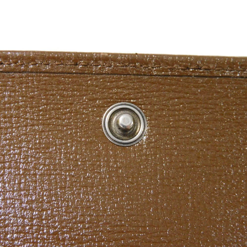 Gucci Tri-Fold Wallet 681708 Gy5Sn 8563 Gg Canvas X Calf Leather Beige The Hacker Project Gg Canvas