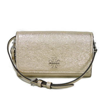 Tory Burch Shoulder Bag Nappa Leather (Wrinkles Finish) Metallic Gold Nappa Wrinkles 2-Way Clutch