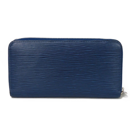 Louis Vuitton Long Wallet Purse M61873 Epi Leather Andigo Blue New Lv Logo Dark Blue Navy Zip