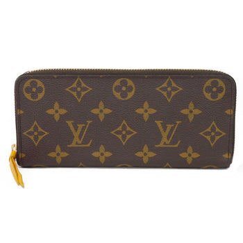 Louis Vuitton Long Wallet Purse M60744 Monogram Canvas X Grain Leather (Embossed) Mimosa Lv Logo