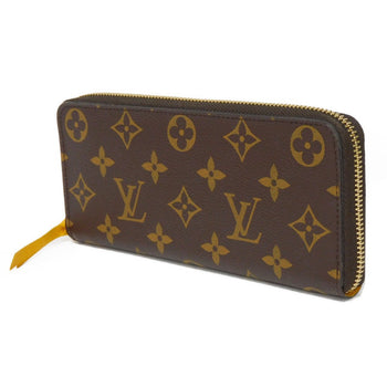 Louis Vuitton Long Wallet Purse M60744 Monogram Canvas X Grain Leather (Embossed) Mimosa Lv Logo