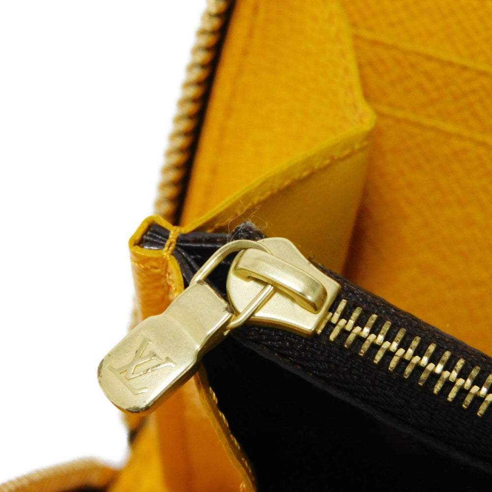 Louis Vuitton Long Wallet Purse M60744 Monogram Canvas X Grain Leather (Embossed) Mimosa Lv Logo