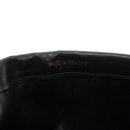 Chanel Long Wallet Purse A01434 Caviar Skin Black Coco Mark Cc Mark 4Th Series Vintage Big Coco