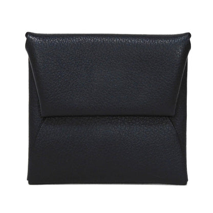 Hermes Coin Case Evercolor Cavan Evercolor Black Dark Navy Navy Snap Button Coin Pocket Wallet