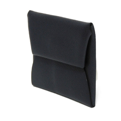 Hermes Coin Case Evercolor Cavan Evercolor Black Dark Navy Navy Snap Button Coin Pocket Wallet