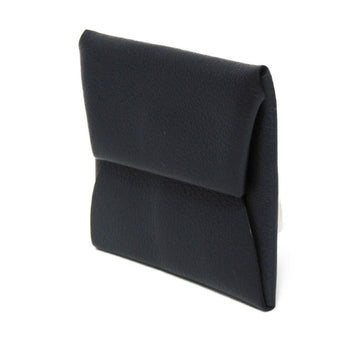 Hermes Coin Case Evercolor Cavan Evercolor Black Dark Navy Navy Snap Button Coin Pocket Wallet