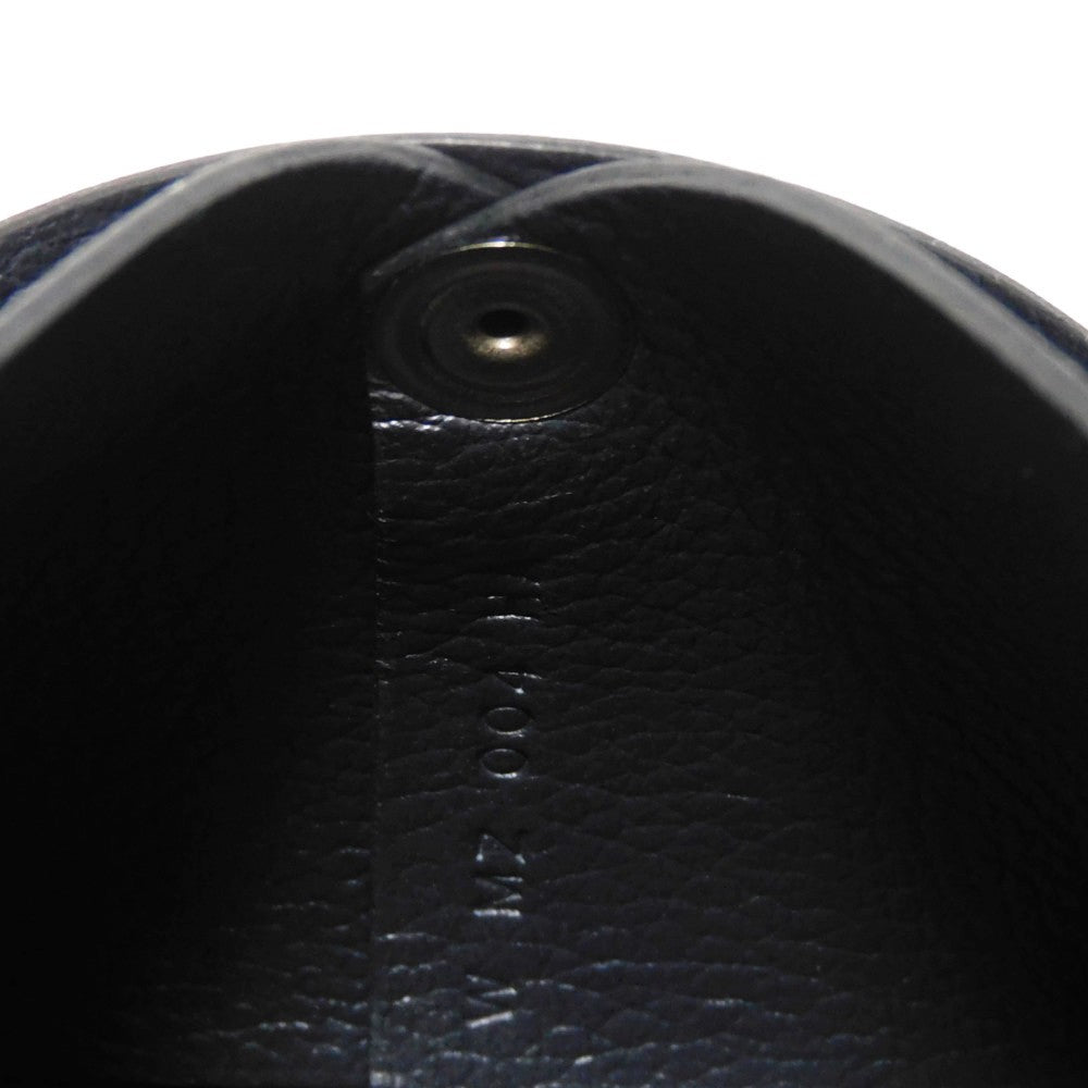 Hermes Coin Case Evercolor Cavan Evercolor Black Dark Navy Navy Snap Button Coin Pocket Wallet