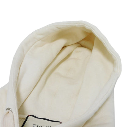 Gucci Hoodie 469251 Xja0E 9230 Cotton Ivory M Bijou Beads Multicolor Logo Braided Sequin Hoodie