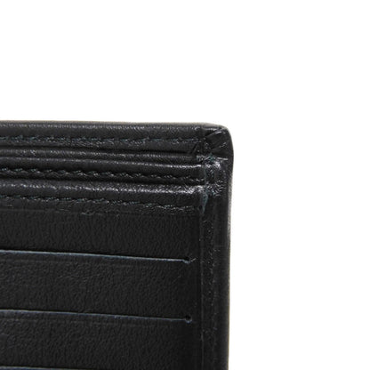 Dior Homme Bifold Wallet Smooth Calfskin Leather Black Smooth Calfskin Billfold Card Case Pass Case