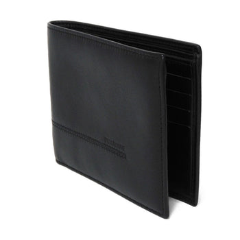 Dior Homme Bifold Wallet Smooth Calfskin Leather Black Smooth Calfskin Billfold Card Case Pass Case