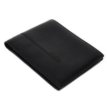 Dior Homme Bifold Wallet Smooth Calfskin Leather Black Smooth Calfskin Billfold Card Case Pass Case