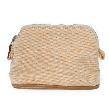 Hermes Clutch Bag Tower Ash Ecru H Logo Embroidered Cotton Orange H Mark Bolide Pouch Minimini 16