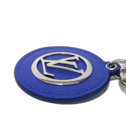 Louis Vuitton Key Ring M00744 Cowhide Leather X Metal Blue Lv Signature Portocre Lv Padded Circle