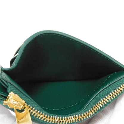 Bottegaveneta Coin Case 765460 Vcqc4 3049 Lambskin X Calfskin Emerald Green Current Rfid Ic Chip