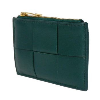 Bottegaveneta Coin Case 765460 Vcqc4 3049 Lambskin X Calfskin Emerald Green Current Rfid Ic Chip