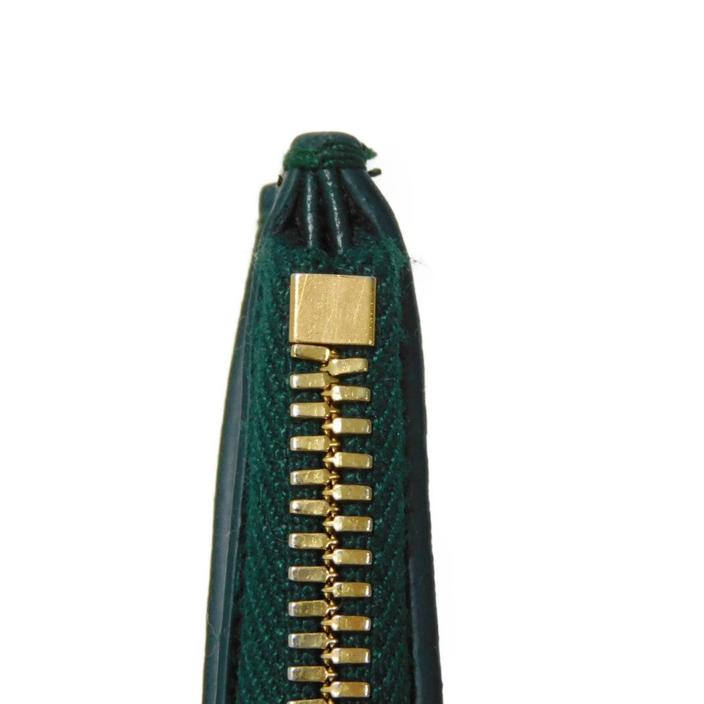 Bottegaveneta Coin Case 765460 Vcqc4 3049 Lambskin X Calfskin Emerald Green Current Rfid Ic Chip