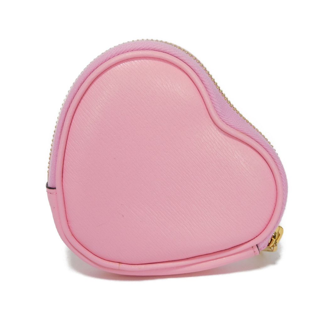 Gucci Coin Case 701062 U22Ag 5964 Textured Leather Light Pink Banana Bolt Inazuma Unused Logo