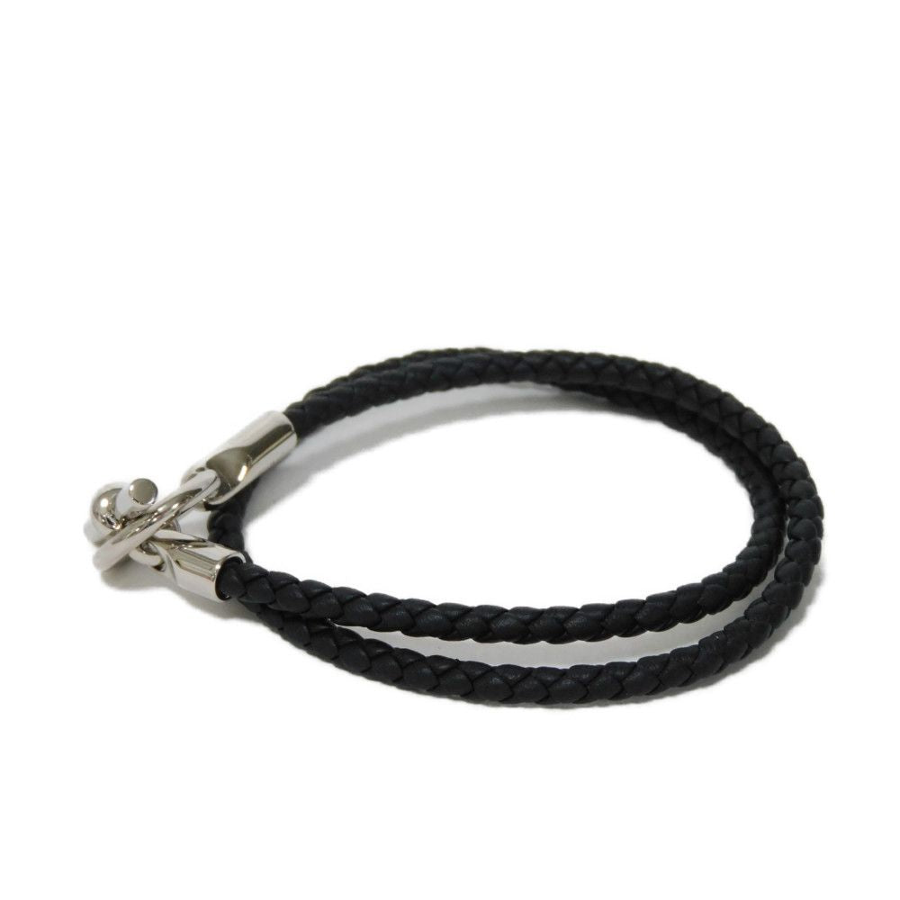 Hermes Bracelet H071689 Vaux Swift Black T Bar Grennan De Bourtour