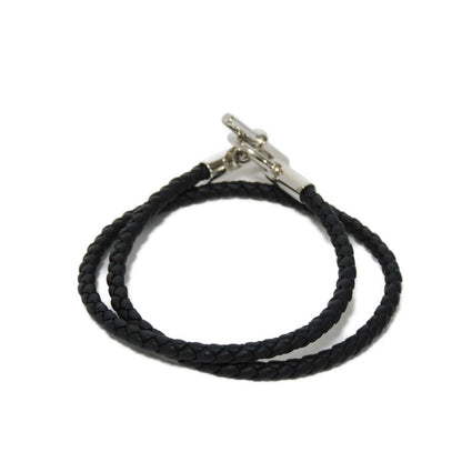 Hermes Bracelet H071689 Vaux Swift Black T Bar Grennan De Bourtour