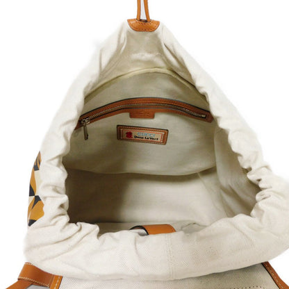 Gucci Backpack 696013 Nylon X Calfskin Brown G Logo Rabbit Red Interlocking G Lybit Nylon Daypack
