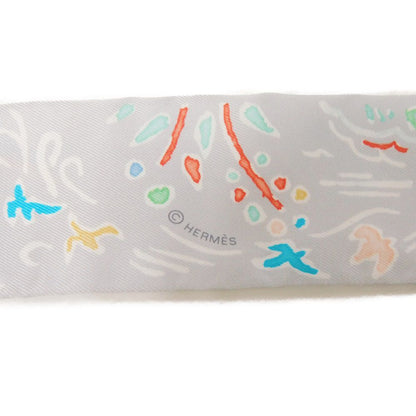 Hermes Scarf Silk Grease Pearl Spring Island Twilly