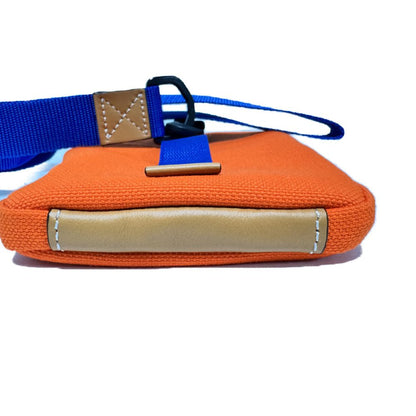 Loewe Shoulder Bag 101.50.V41 Polyester Orange Cotton Neck Strap Pouch Unused Logo I Nature Phone