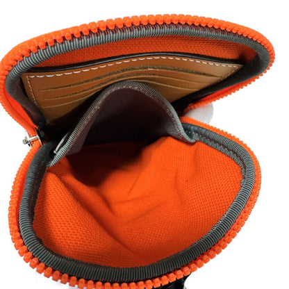 Loewe Shoulder Bag 101.50.V41 Polyester Orange Cotton Neck Strap Pouch Unused Logo I Nature Phone